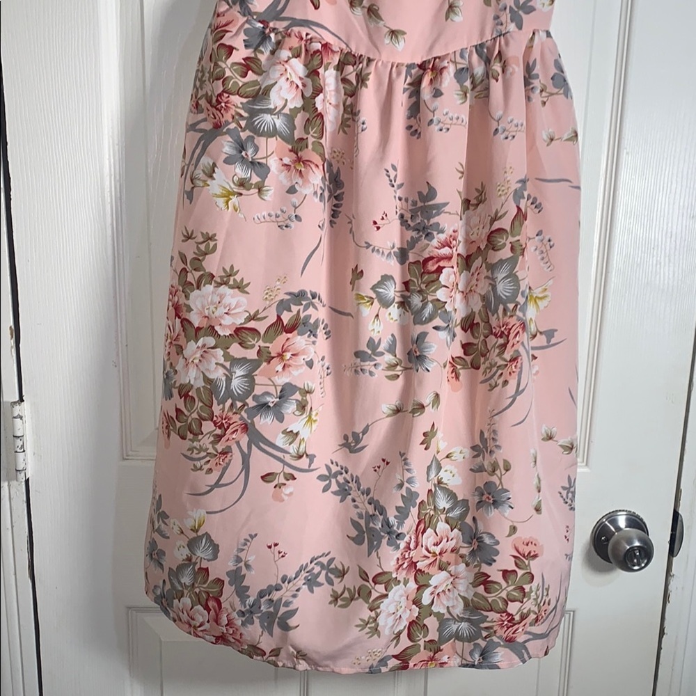 NWOT Floral Pink women Dress - Picture 5 of 8